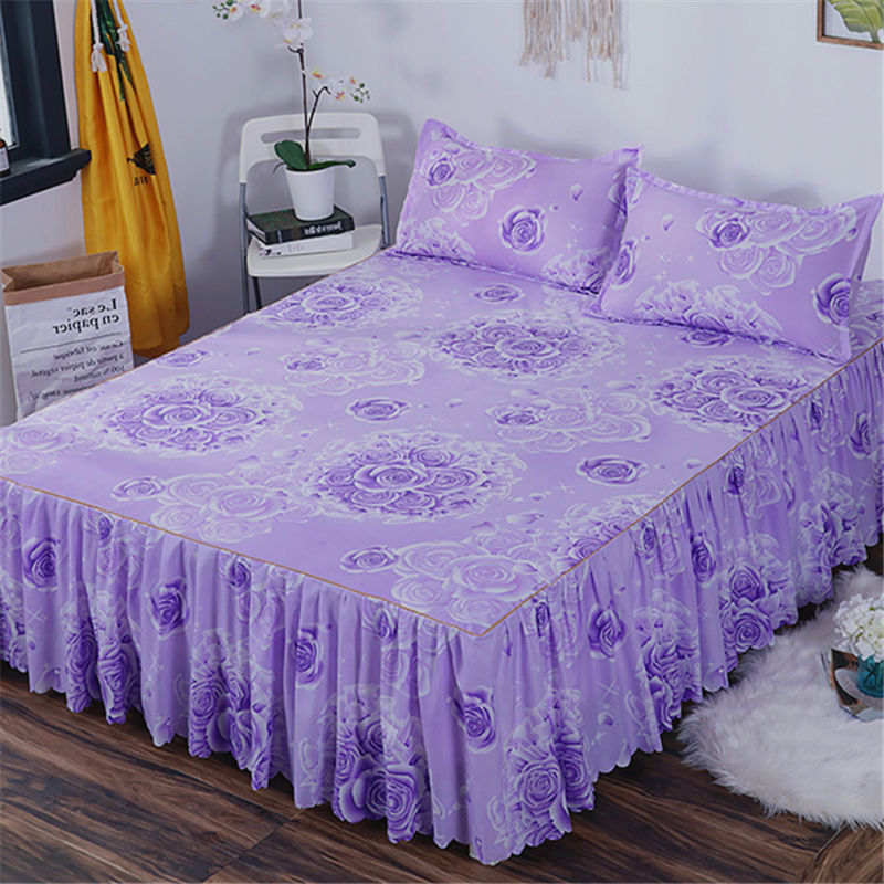 Una sola cubierta de cama de color sólido cubierta de cama de cama coreana sábanas de cama 1 m 1.5 / 2.0 m