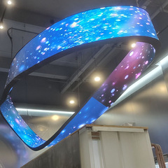 フルカラーLed異形フレキシブル表示ソフトスクリーン室内屋外ソフトフィルム高精細創意円筒形アーチ状カスタム