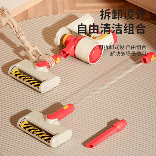 Children's Cleaning Electric Vacuum Cleaner Sweeping Dustpan Toy Cleaning Set Play House Cross-Border Supply Wholesale