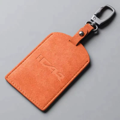 Cover Card Holder Special — Car key bag - icar-new-orange-metal-square-buckle