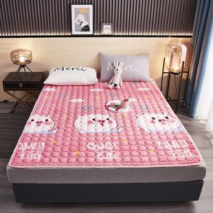 Milk Coral Flannel Mattress Mattress Cushion Home Student Dormitory Single Mattress Quilt Winter Thickeneded Bed Blanket