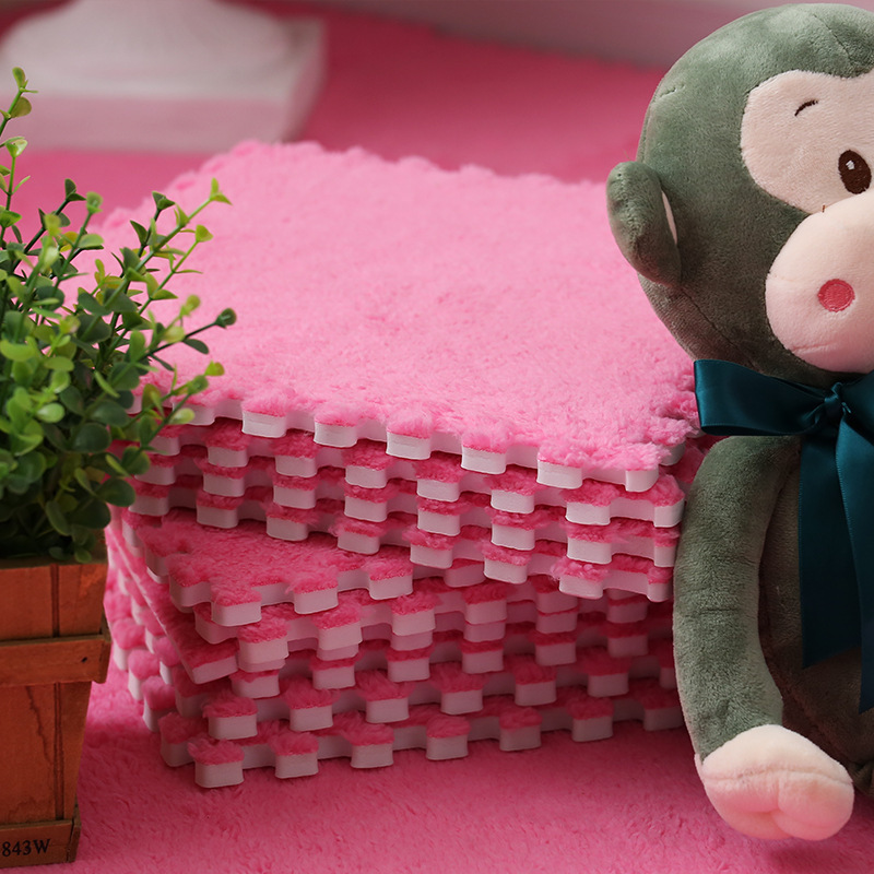 Alfombrilla piso con costuras pelusa arrastre el dormitorio s alfombras espuma cortables