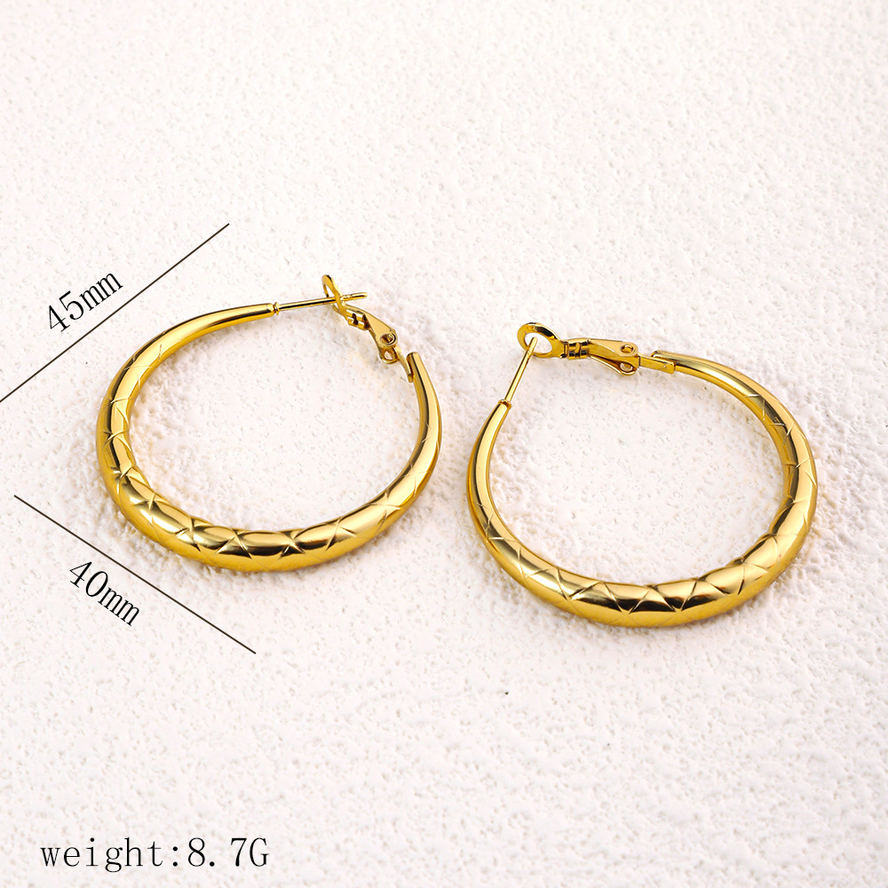 1 Pair Simple Style Commute Geometric Heart Shape Plating Titanium Steel Drop Earrings Earrings Ear Studs display picture 31