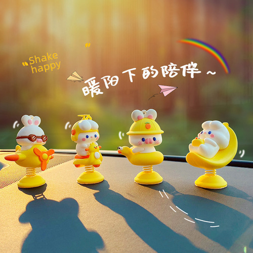 Originality Power Pulling and Swinging Car Ornament for Women, Creative Fashion Car Air Freshener, Cute Home Desk Decor
