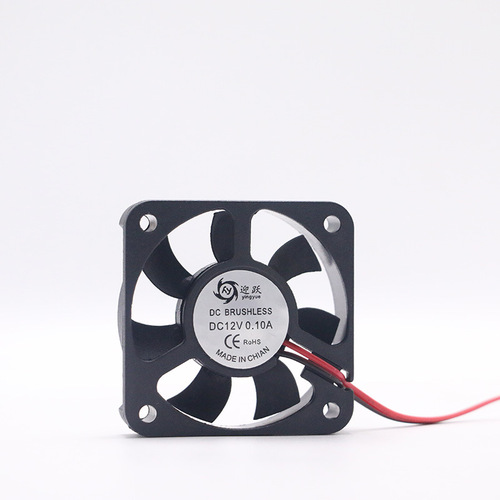 Factory Direct Sale 5010 Mini Cooling Fan with 2 Wires, Oil-impregnated, DC 5V/12V/24V, Silent 5cm DC Industrial Fan