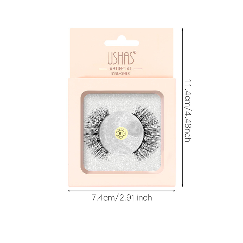 USHAS venta al por mayor pestañas falsas pestañas gruesas delgadas ojos largos pestañas CT210