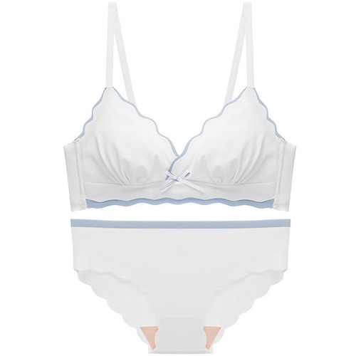 Thin bra for women with large breasts and small breasts, push-up anti-sagging, secondary breasts, student party latex, no wire rims, sexy article for girls