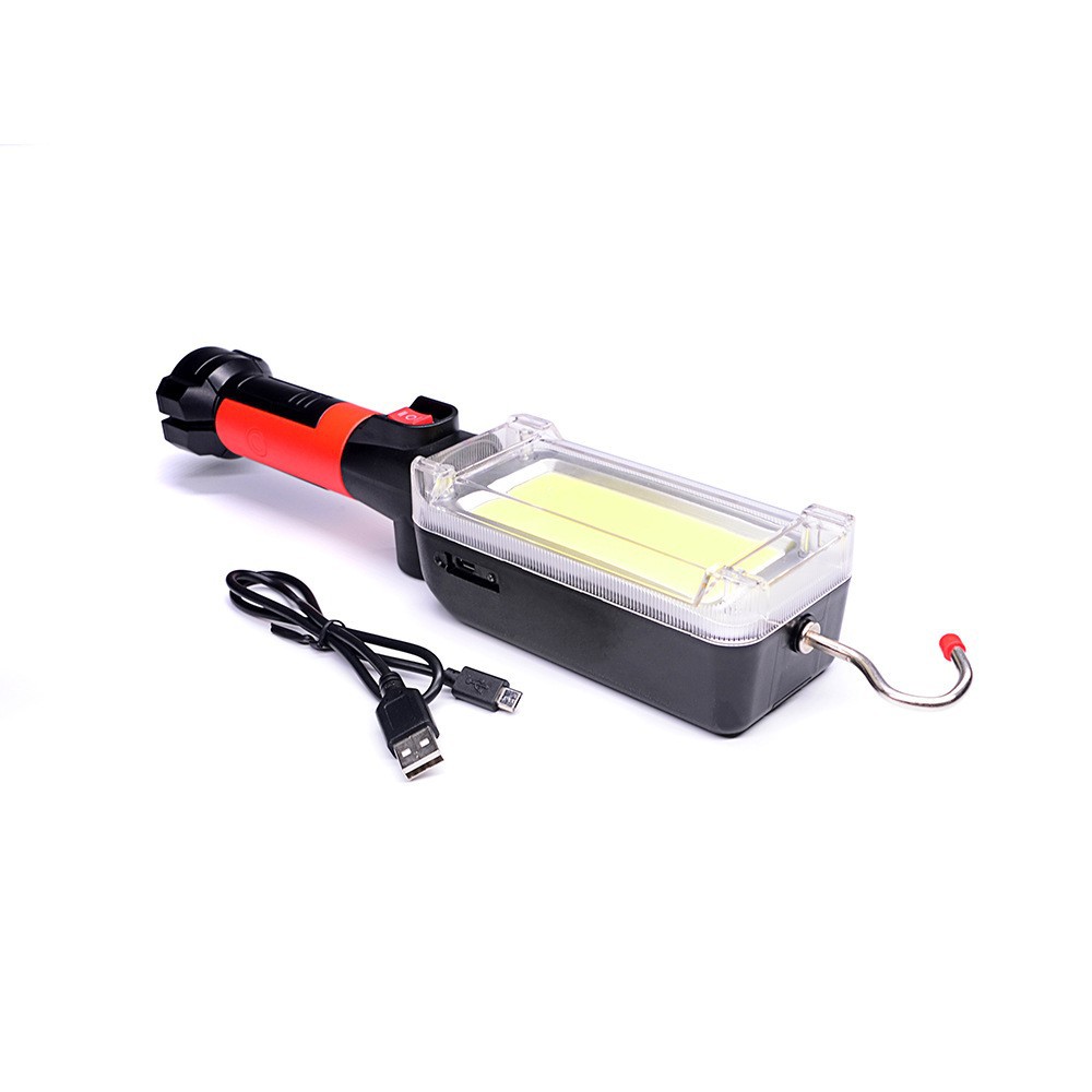 Luz de trabajo auto reparación mantenimiento luz recargable LED imán fuerte luz súper brillante al aire libre coche multifunción linterna de emergencia