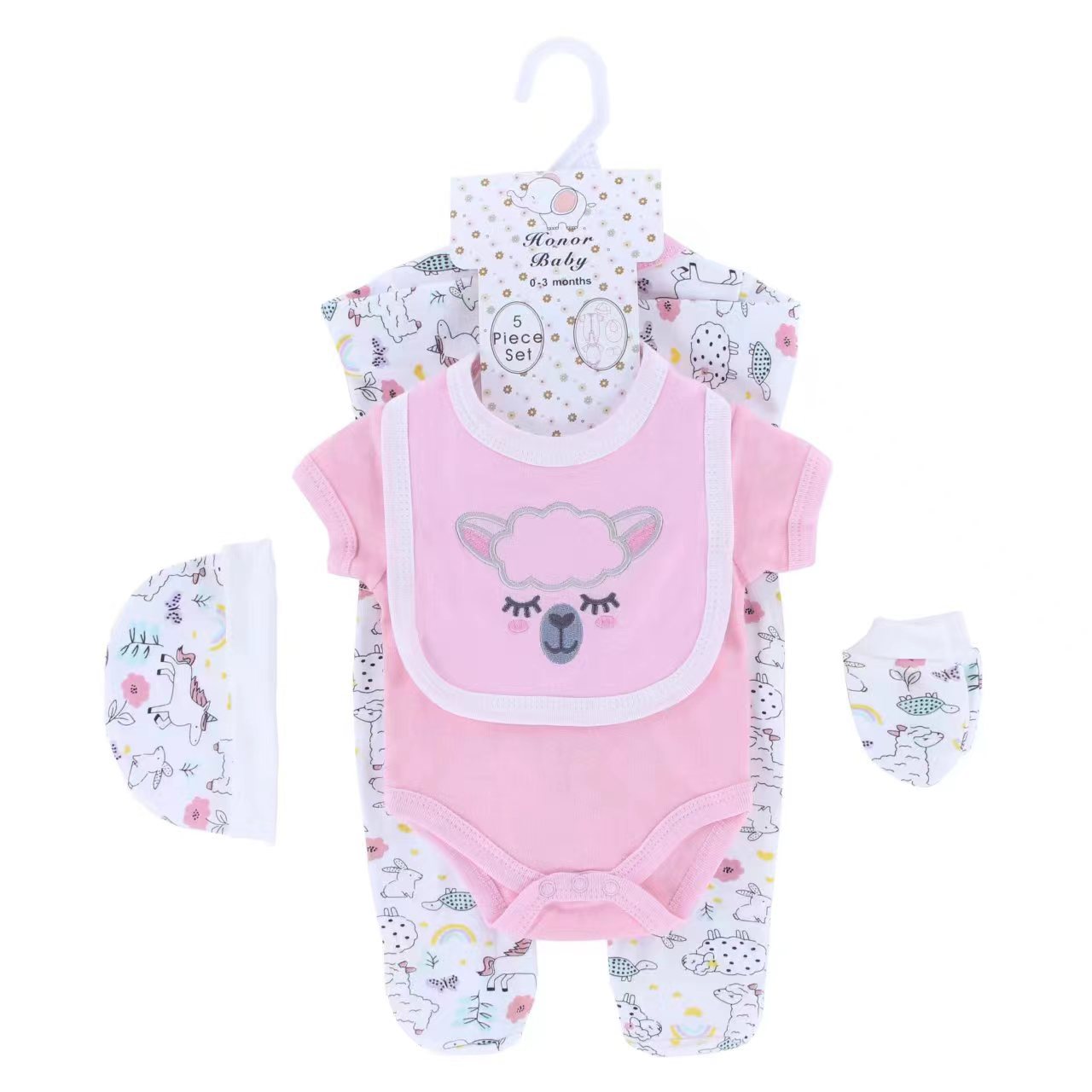 Conjunto de ropa para recién nacido, pelele de algodón puro, mono para bebé, ropa de bebé, ropa infantil transfronteriza europea y americana