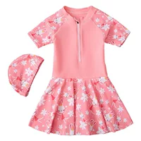 Новый детский купальник для девочек, летний Цельный купальник Princess, купальный костюм для девочек с горячими источниками