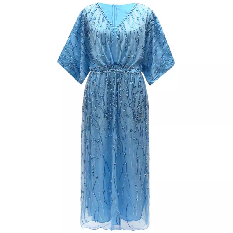Cross-border European and American 1920 Vintage Evening Dress Heavy Industry Beaded Sequin Dress Banquet Ball Party dress Cross-border European and American 1920 Vintage Evening Dress Heavy Industry Beaded Sequin Dress Banquet Ball Party dress