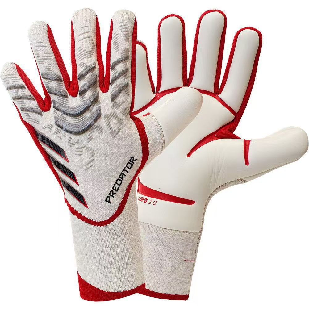 Guantes de portero de fútbol para niños, entrenamiento antideslizante, guantes de portero resistentes al desgaste para adultos, antideslizantes con protección para los dedos, calidad profesional