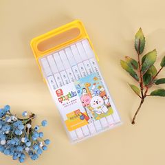 彩色兒童畫畫塗鴉彩筆學生美術文具可水洗雙頭馬克筆套裝批發