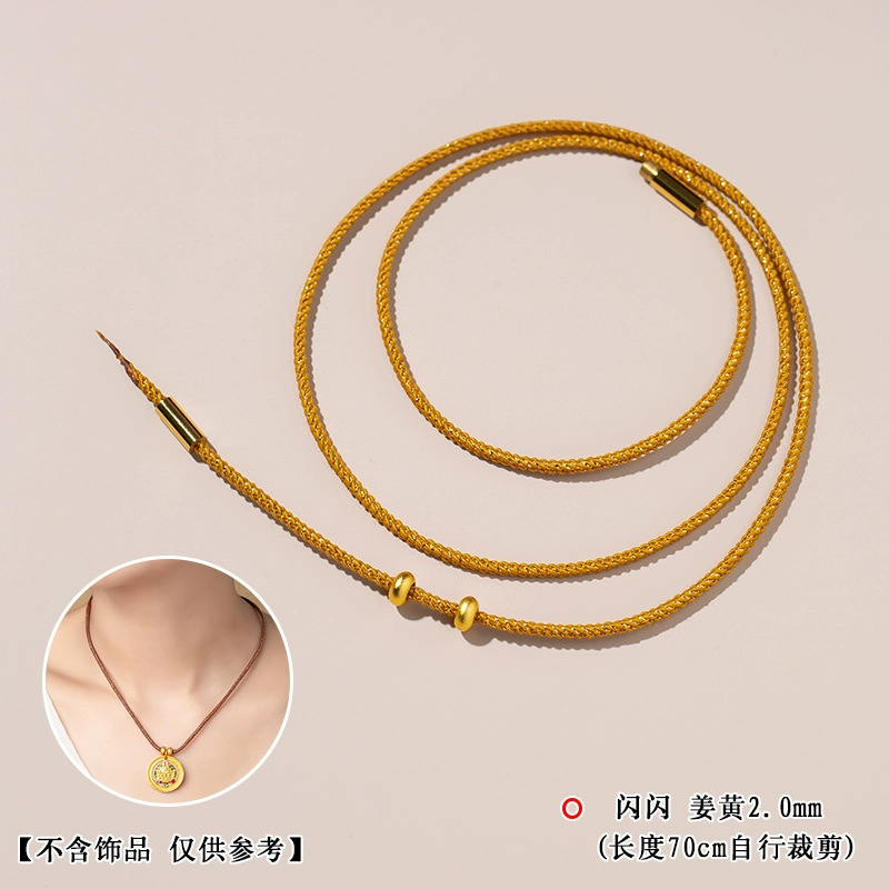 Cuerdas brillantes agujeros a través de cuerda de tejido dorado para parejas de hombres y mujeres cuerdas de mano de la vida de la cuerda roja cuerdas de mano giratorias