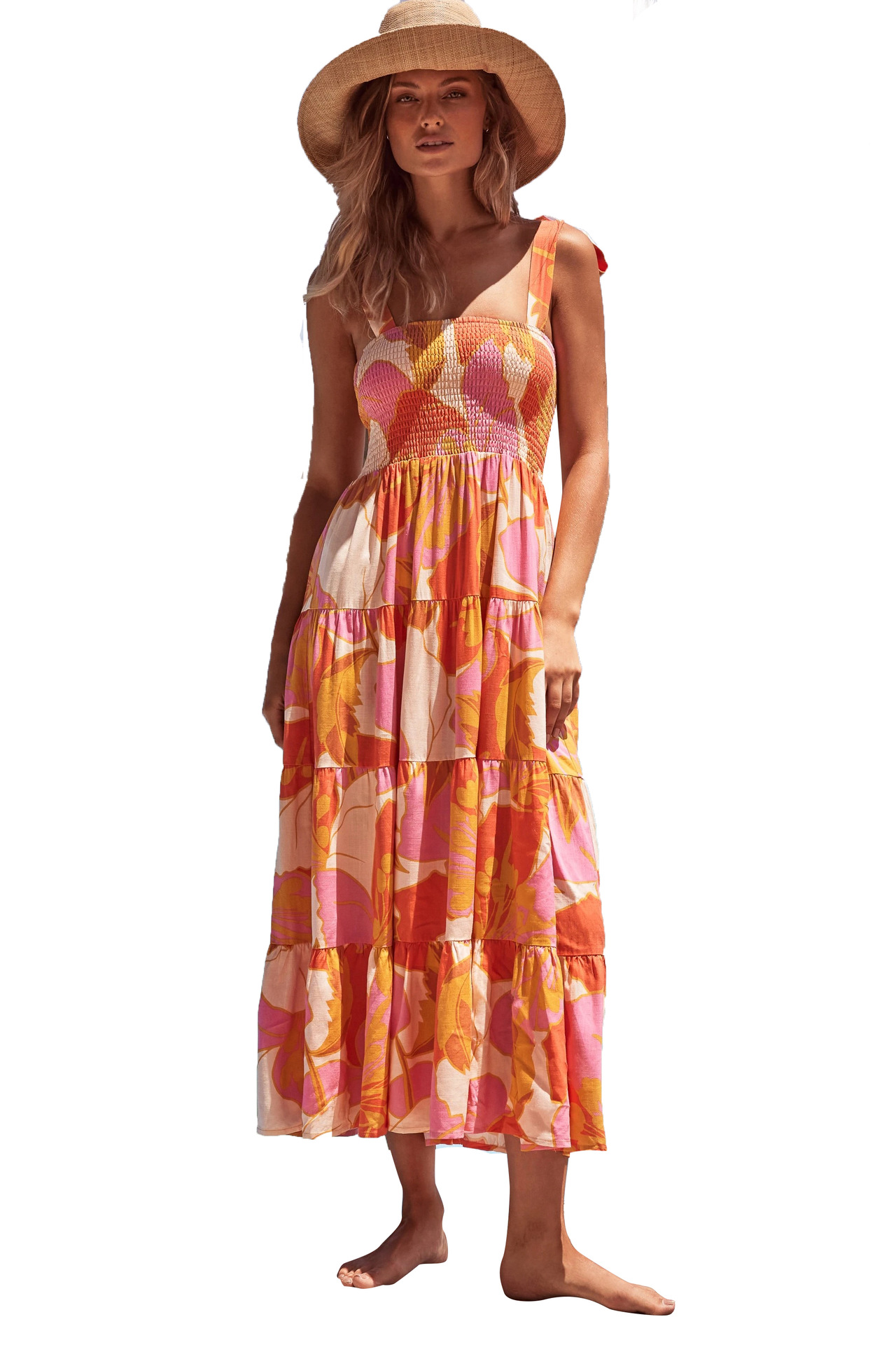 259g Weight Maxi Long Dress Dress Length Type Sleeveless Sleeve Length Regular Dress Dresses Type Regular Sleeve Sleeve Type Polyester Fabric Type High Waist Waist Line Daily Occasion Strap Neckline Regular Fit Fit Type Printing, Polka Dots Pattern Summer, Spring Season Women's Gender Elegant Style Wholesale Women's Elegant Printing Polka Dots Daily Strap Sleeveless Regular Dress 7