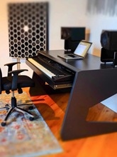 电钢琴桌编曲桌midi键盘工作台88键盘古琴制作录音实木MIDI收纳桌