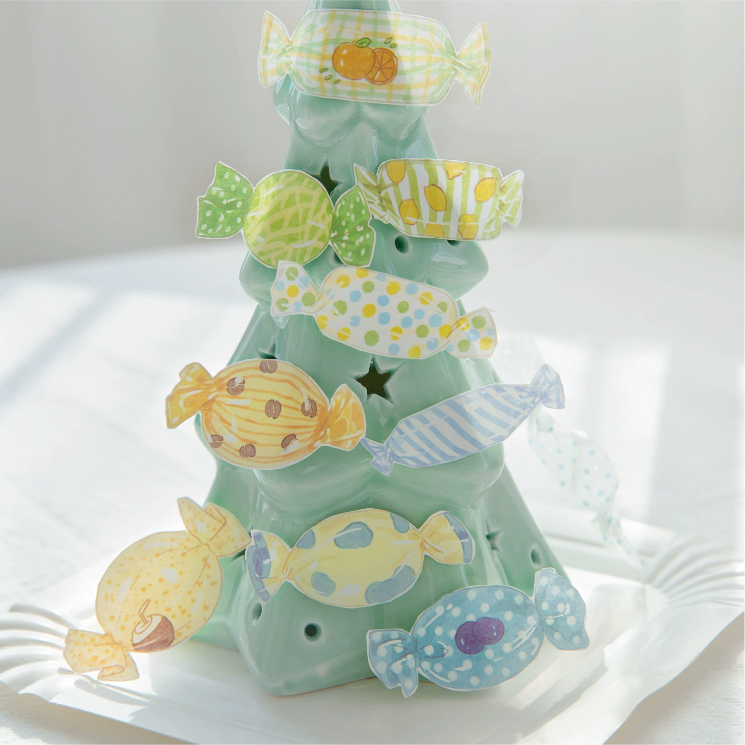 Момо записки Post-it Candy Department House Series Cartoon Hand-drawn Healing Illustrations Стикеры для учебы и офиса Сообщения