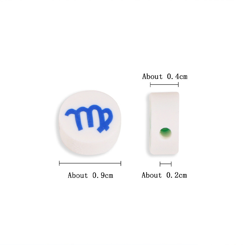 2g Weight 1 Piece Soft Clay Constellation DIY Jewelry Accessories Beads