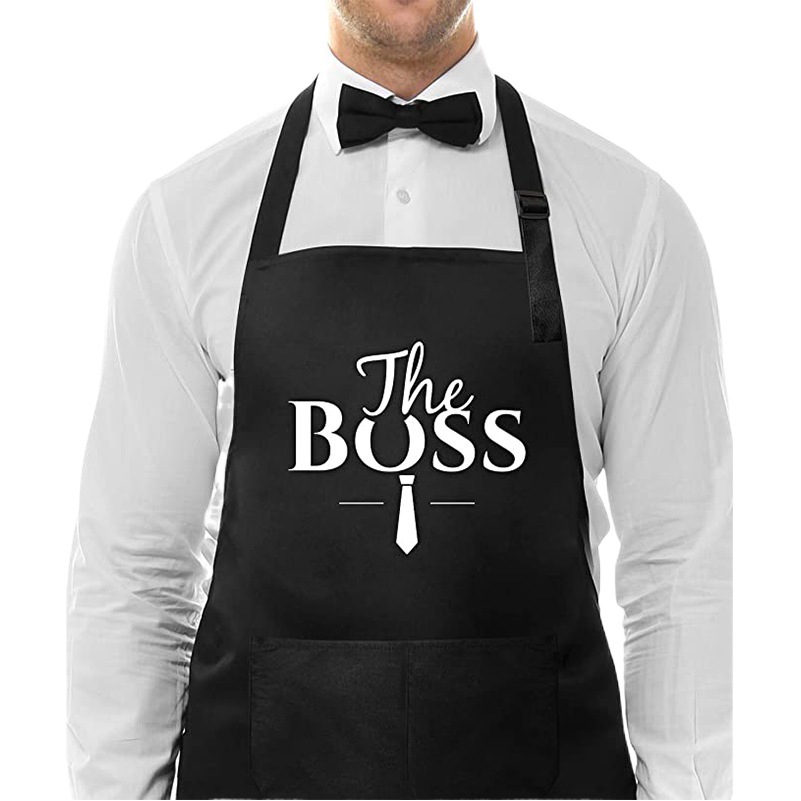 Transfronterizo Amazon publicidad Halter delantal logotipo personalizado barbacoa restaurante guardapolvos hogar cocina delantal al por mayor