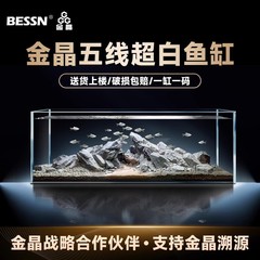 BESSN 水槽ガラス水槽リビングルームストリームタンク超白色大型水槽裸水槽小型生態水槽カメ水槽卸売