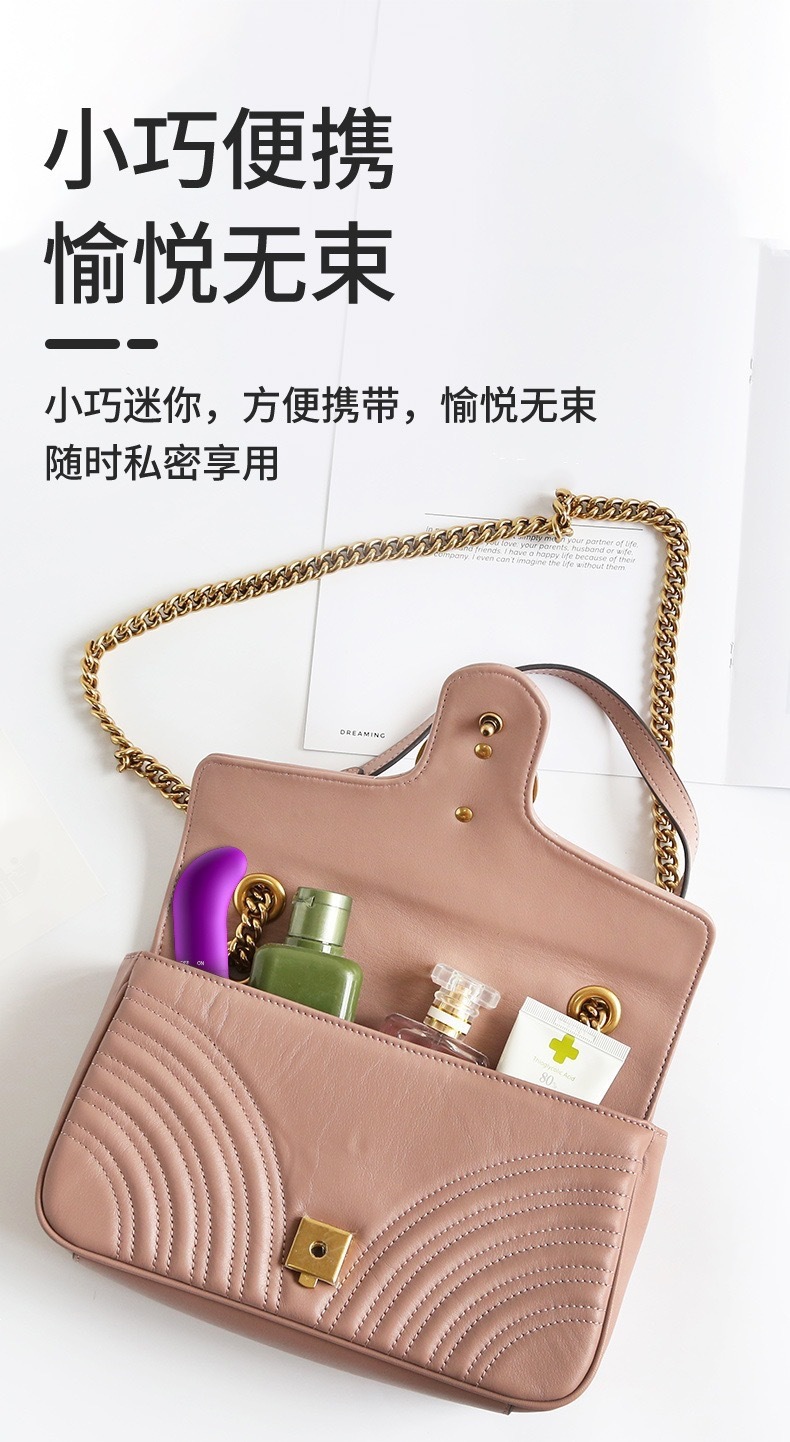 6th Sense Mini Vibrator in Dreamy Purple, One-Button Control, ABS Body — detail image 3