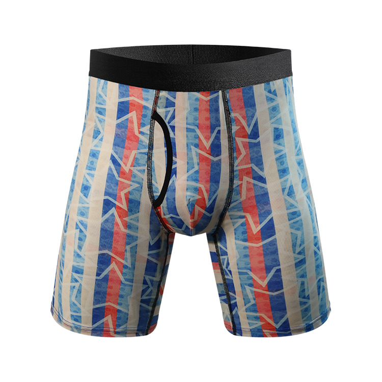 Ανδρικά εσώρουχα ψηφιακής εκτύπωσης, αναπνεύσιμα, ελαστικά, αθλητικά, επιμηκυμένα πόδια, μεγάλα, άνετα, επίπεδα, γωνία_voghion.com