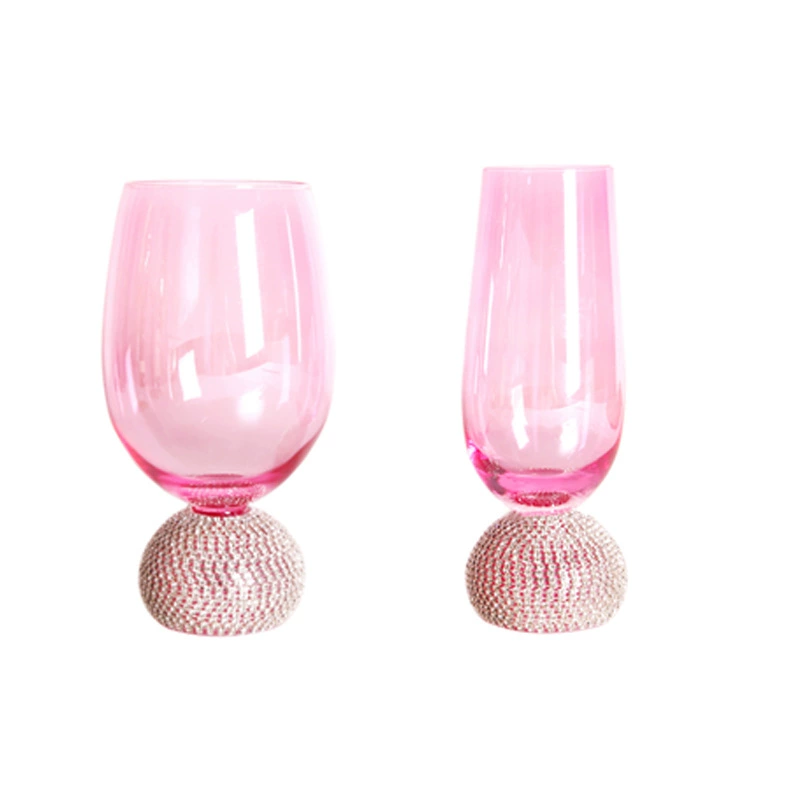 Fuchsia wineglass for whiskey