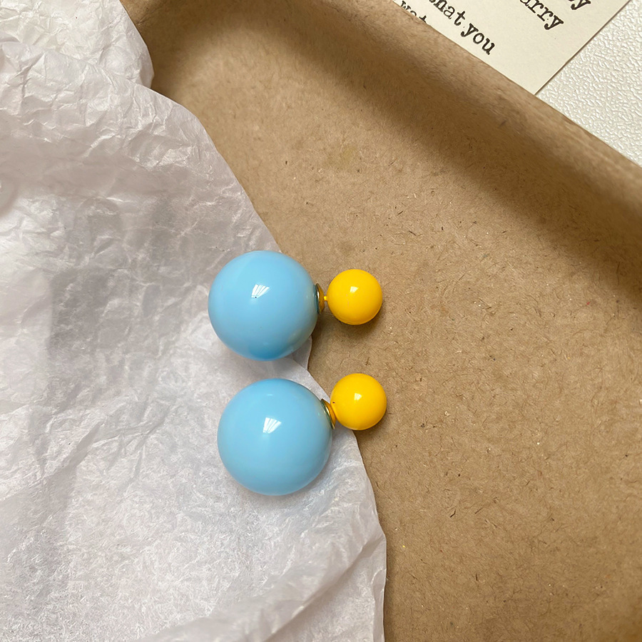 Pendientes de flores de color dopamina Pendientes dulces y frescos de primavera y verano Pendientes pequeños y elegantes de alta gama para mujer