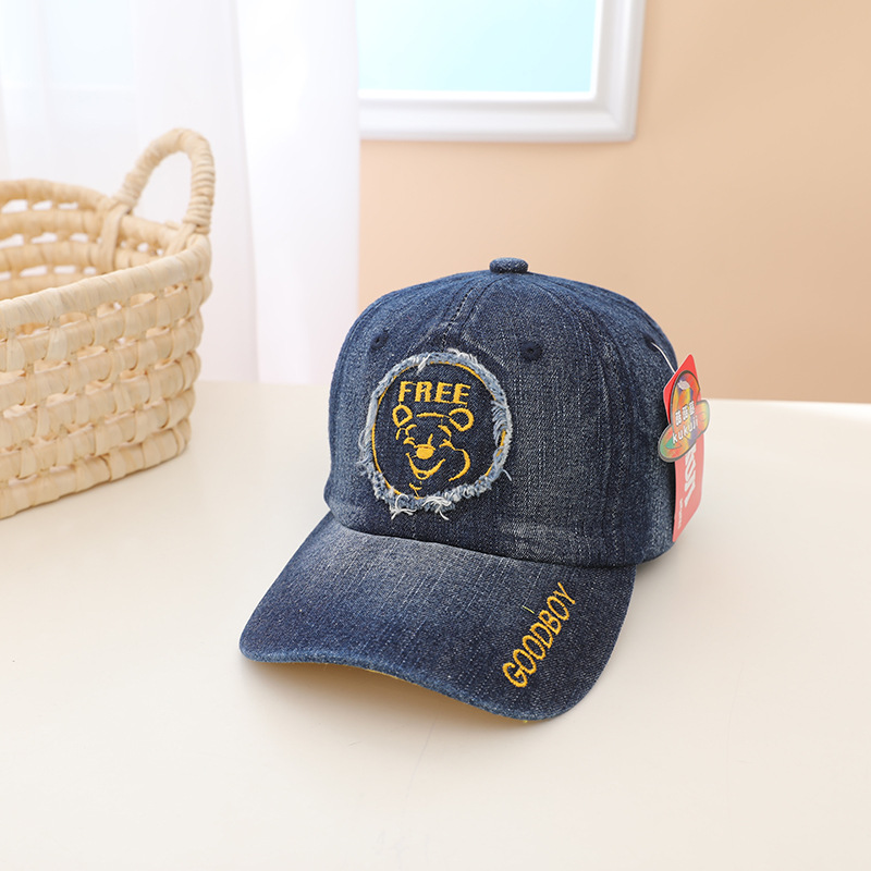 Embroidered Tiger Cowboy Baseball Cap Children's Sun Hat display picture 3