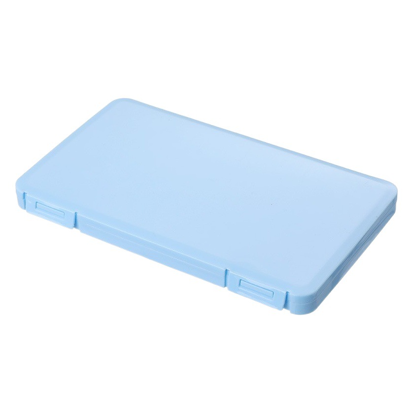 Caja de máscara de estilo japonés, almacenamiento de libros de pestañas, limpieza, clip a prueba de polvo, caja rectangular portátil para pestañas postizas, clip de almacenamiento temporal