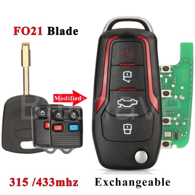 Multiple Models, Car Keys - 4d63-chip-round-embryo-fo21