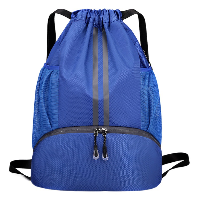 Bolsa de baloncesto de separación húmeda y seca bolsa de natación mochila con cordón bolsa de baloncesto para hombres bolsa de pelota bolsa de estudiante mochila portátil