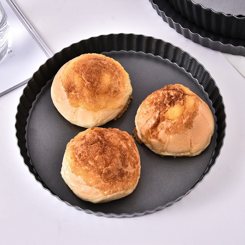 Molde de horneado 6 pulgadas 8 pulgadas 10 pulgadas antiadherente fondo de crisantemo pastel bandeja de pizza bandeja de pizza