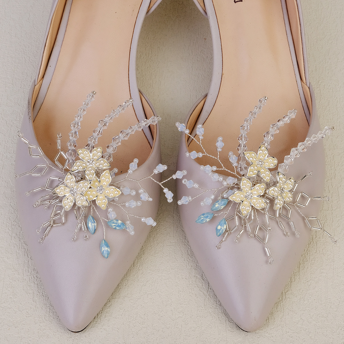 Jelly Rhinestone Shoe Buckle Detachable Shoe Clip Bridal Wedding Shoes Flower Girl Wedding Banquet Rhinestone Crystal Flower Shoe Buckle