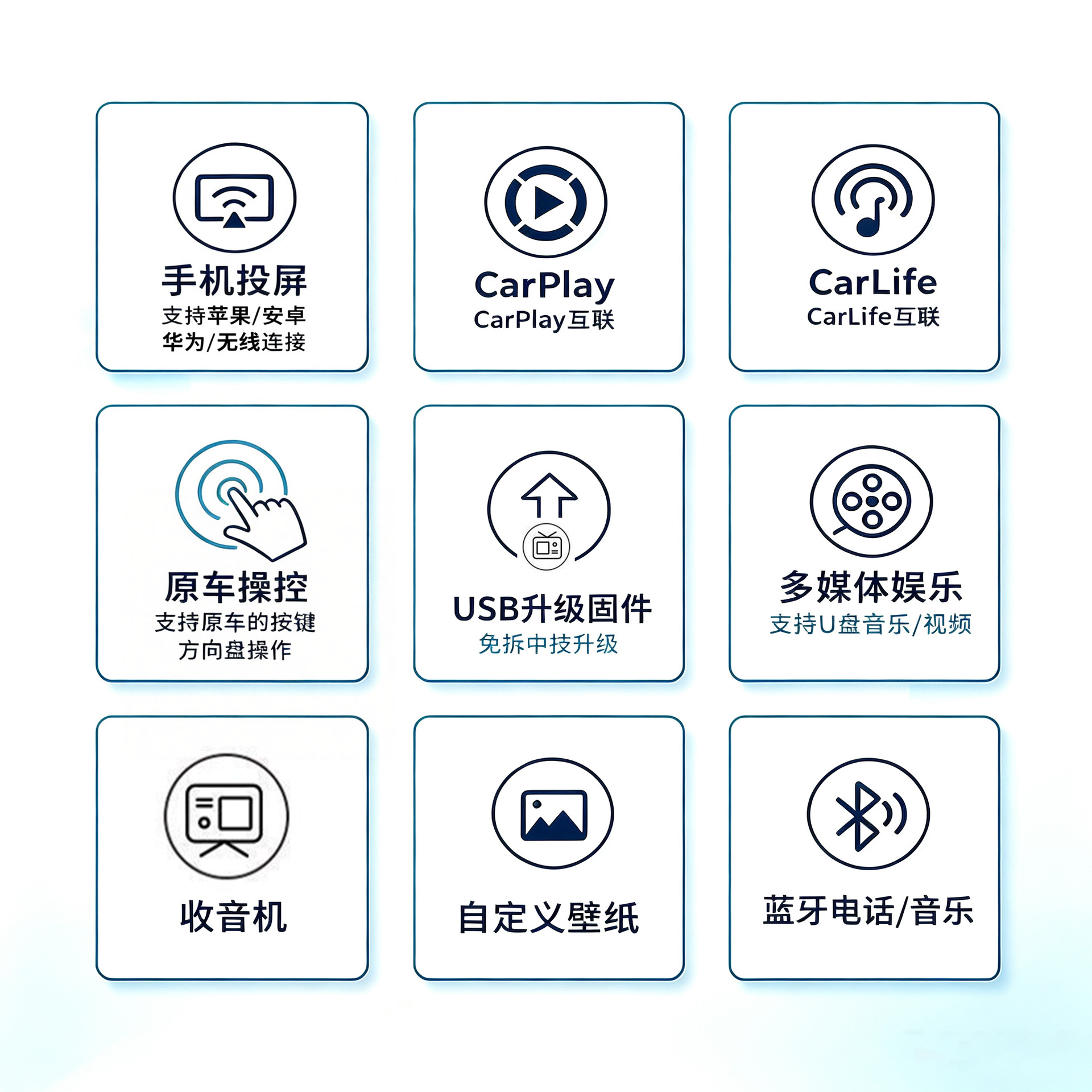 Wholesale Carlife Wired-To-Wireless Carplay Box Suitable for Apple Mobile Phone and Car Device Connectivity, Siri Activation