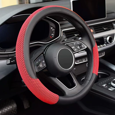 Car Steering Wheel Cover for Steering wheel cover - red-38cm