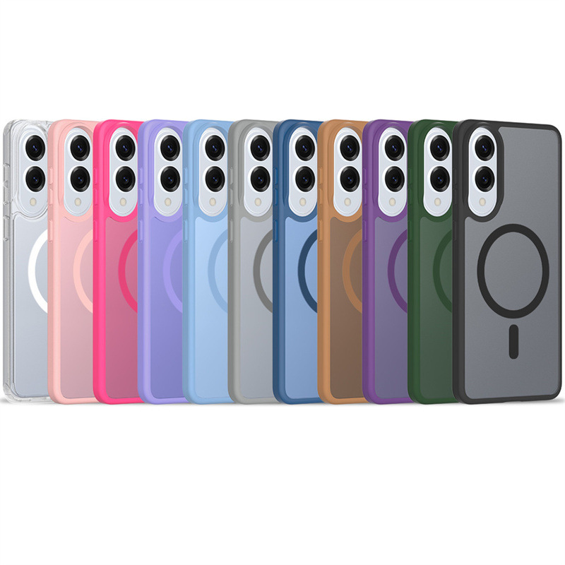 Large Hole Skin-Feel Magnetic Suction Samsung S26Plus Phone Case Suitable for S25/S22 Cross-Border A37 Matte A54 Foreign Trade 07