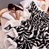 跨境牛奶絨羊羔絨雙層蓋毯鋪床毯雙人毛毯子墊被子午睡沙發休閑毯