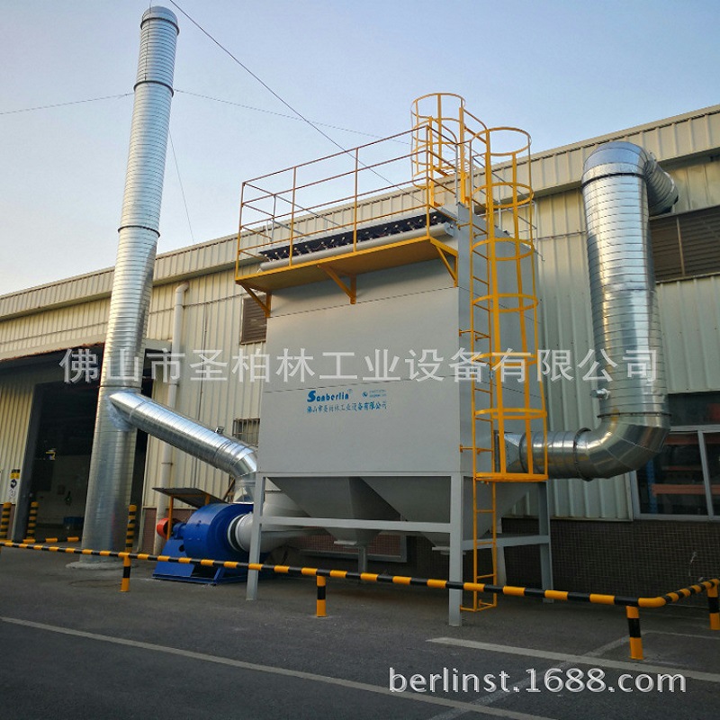 生产制作汽车零部件生产厂家打磨流水线变频脉冲布袋除尘器 37kw