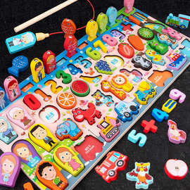 幼儿童数字积木早教拼图厂家力开发1-2周岁半3宝宝动脑玩具男女孩
