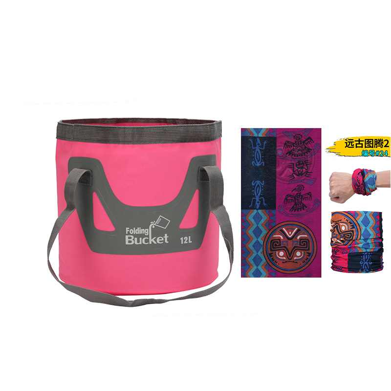 新型手提げ旅行袋釣り桶折り畳みバケツバッグ屋外便利旅行洗車バケツ屋外防水袋