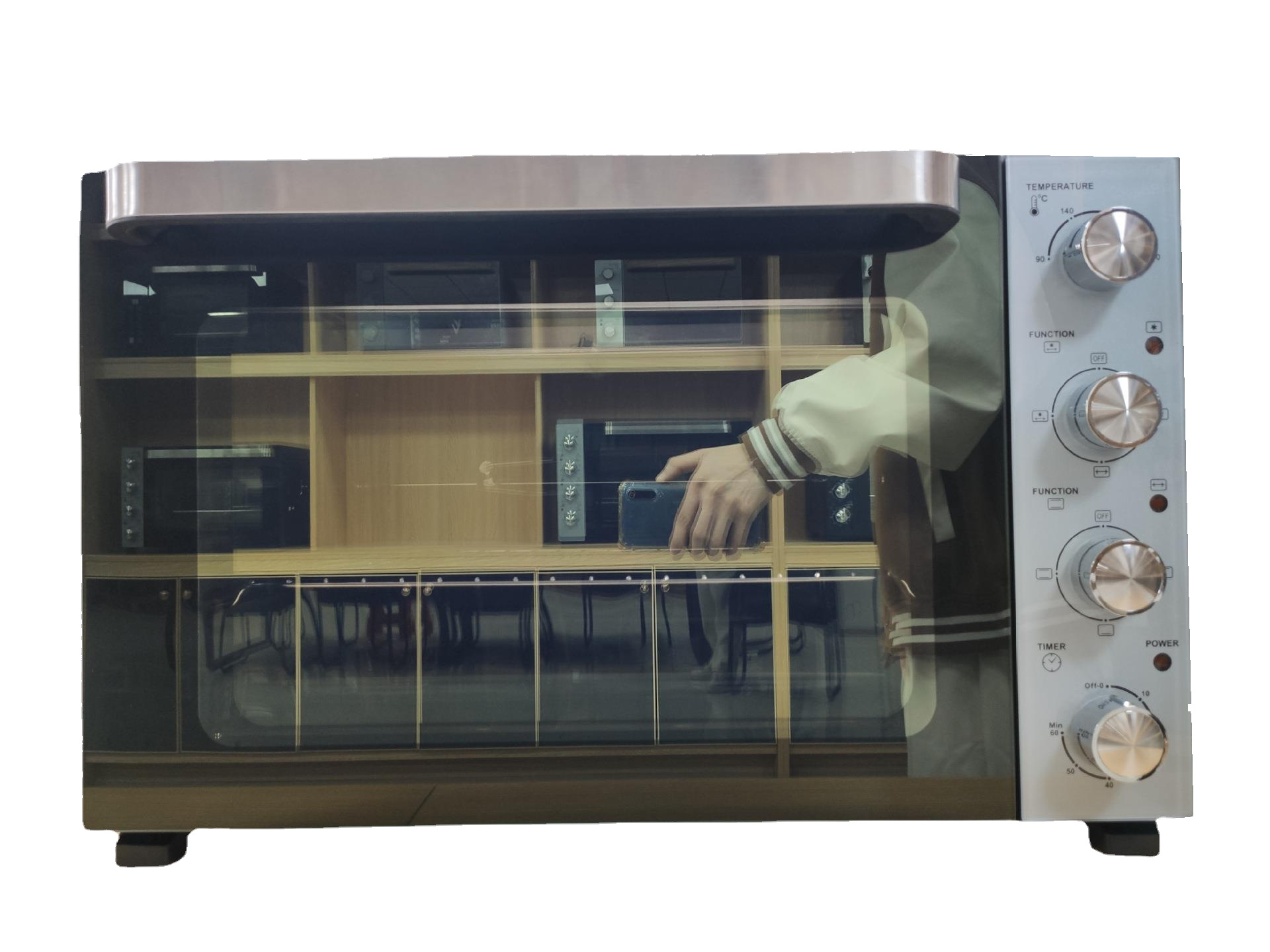 58L horno doméstico comercio exterior europeo gran capacidad horno de convección multifuncional CE fábrica personalizada KE58