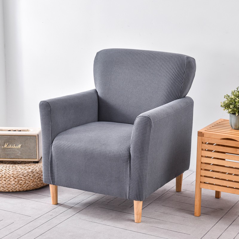 Corn velvet elastic single sofa cover all-inclusive universal independent Internet cafe old-fashioned nail art small seat