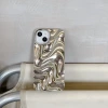 Stereo water ripple-electroplated silver plating