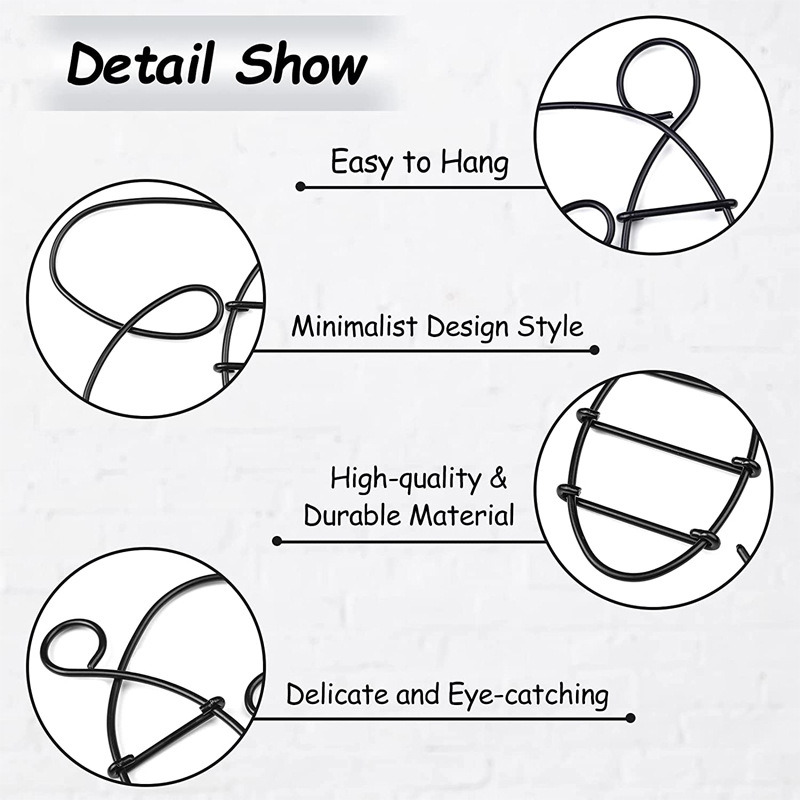 Moderno simple abeja forma artesanía de hierro creativo metal alambre artesanía decoración de la pared decoración del hogar Decoración de la pared suave