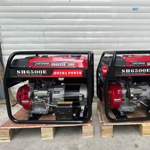 本田动力 5千瓦汽油发电机 230V/380V手/ 电启动出口应急备用电源