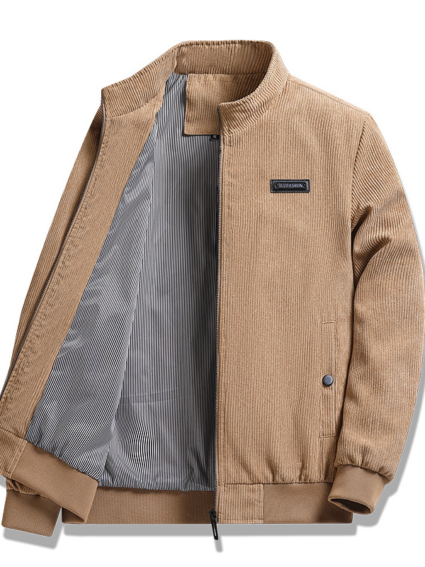 Chaqueta de hombre, abrigo de algodón caliente, cuello vertical, cordero de cordero grueso, herramientas de invierno y otoño, ropa de algodón a prueba de frío nueva