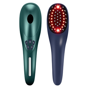 Electric laser liquid guide massage comb new hair applicator laser red blue light vibration hair comb home wholesale