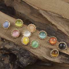 Dopamine-Hued Sunflower Rose Gold Pearlescent Resin Buttons for Women's Wool Cardigan Shirt – Shirt Buttons