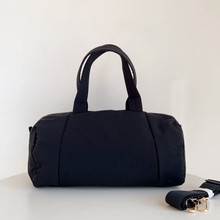 斜挎手提包 瑜伽行李包 健身包16L女士桶型训练简约户外包跨境